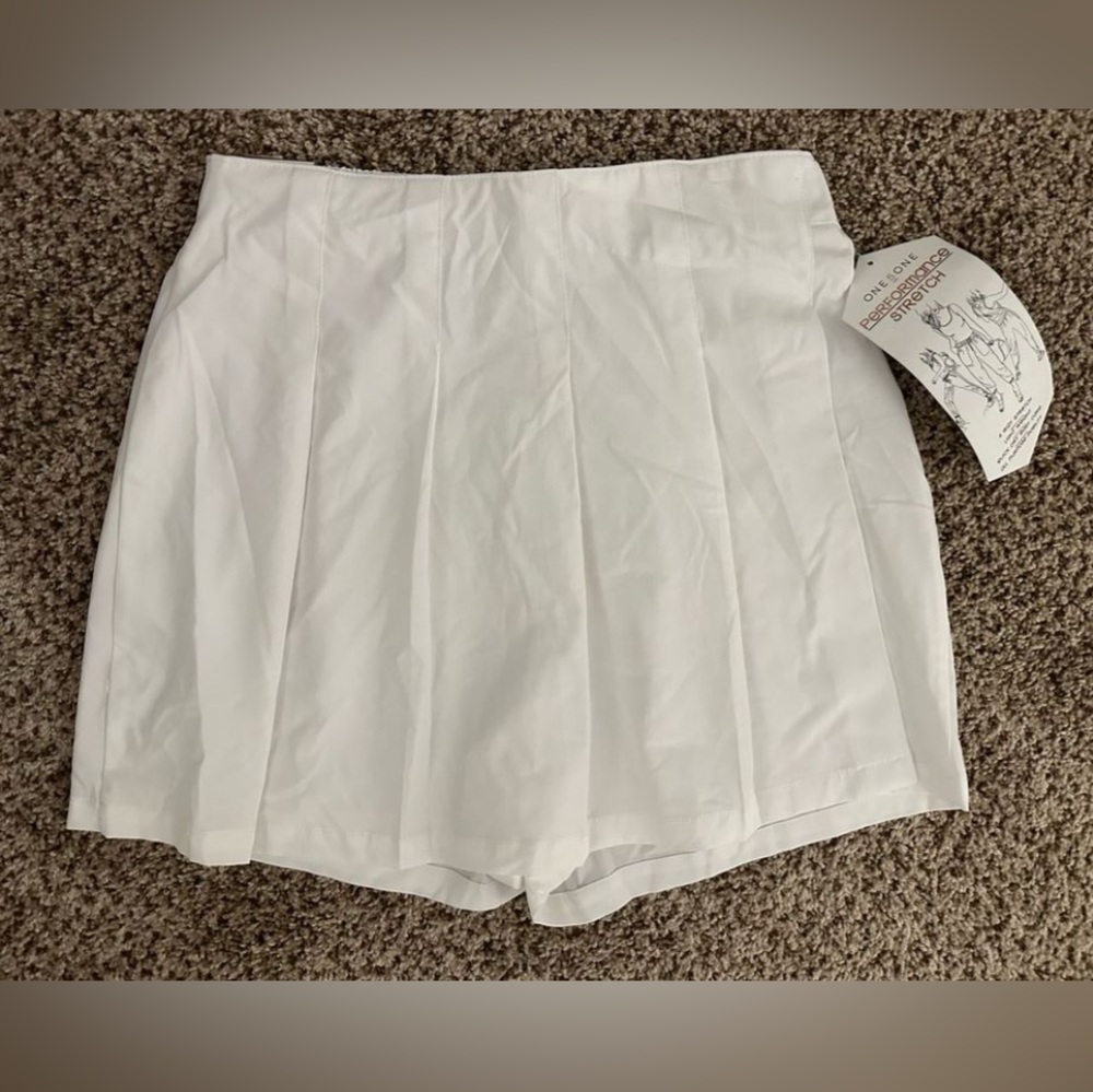 One 5 One white tennis skirt